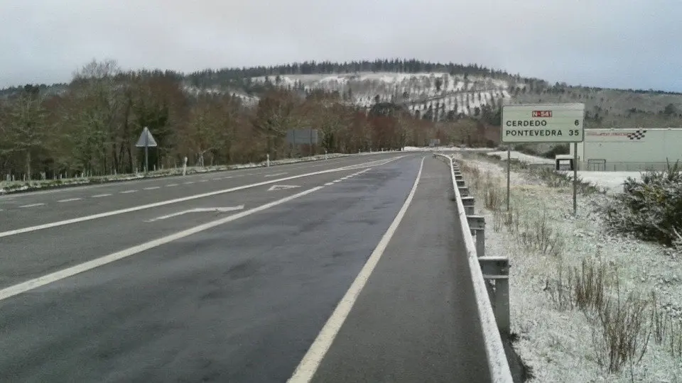Nieve en la provincia de Pontevedra. BENI GUIMERÁNS