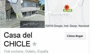 Captura de Google sobre la casa de Abuín.