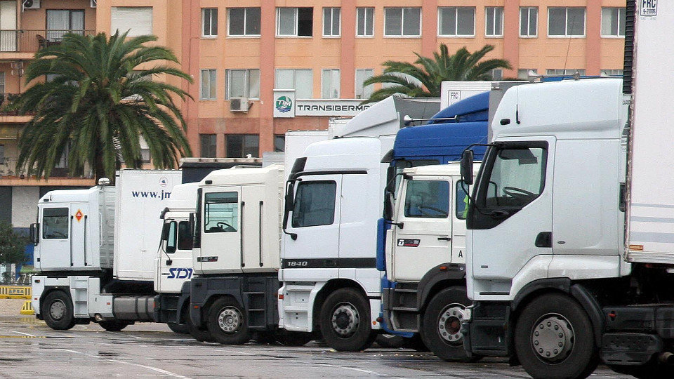 Flota de camiones de una empresa. AEP