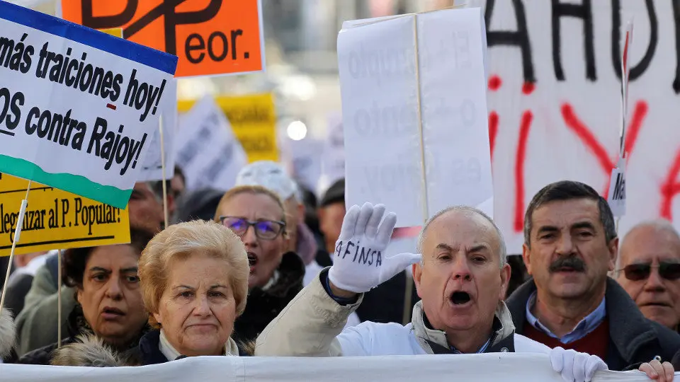 Manifestación convocada por el Grupo Afectados Fórum Afinsa. EFE