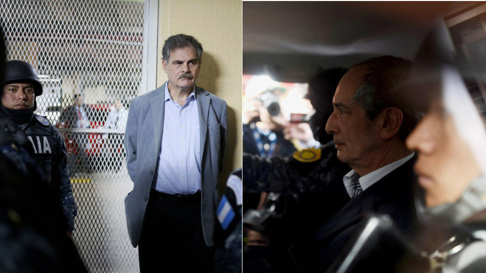 Detenciones de Alberto Fuentes y Álvaro Colom. ESTEBAN BIBA (EFE)