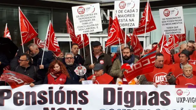 Manifestación en Vigo.TWITTER (@UGT_Galicia)