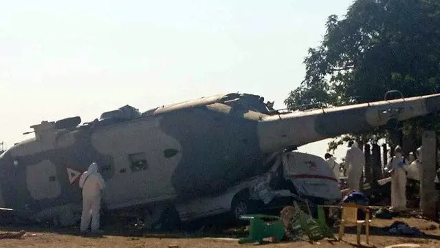 Accidente de helicóptero en México. CUADRATÍN (EFE)