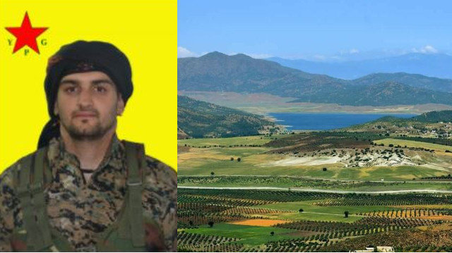 Samuel Prada León y una panorámica de la región de Afrin, en Siria. EP