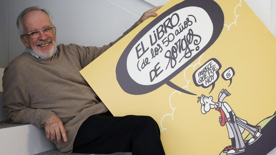El dibujante y humorista 'Forges' durante una entrevista con Efe con motivo de sus 50 años en la profesión. JUAN CARLOS HIDALGO