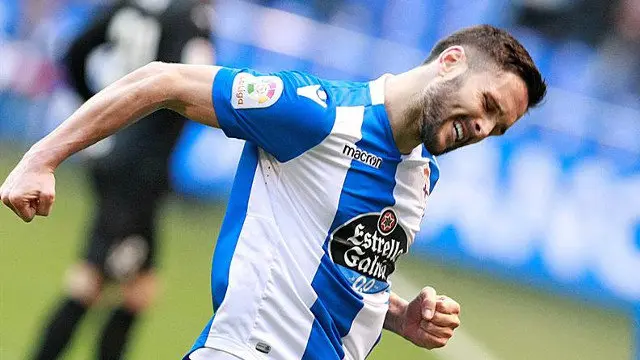 Andone celebra el gol contra el Eibar. CABALAR (EFE)