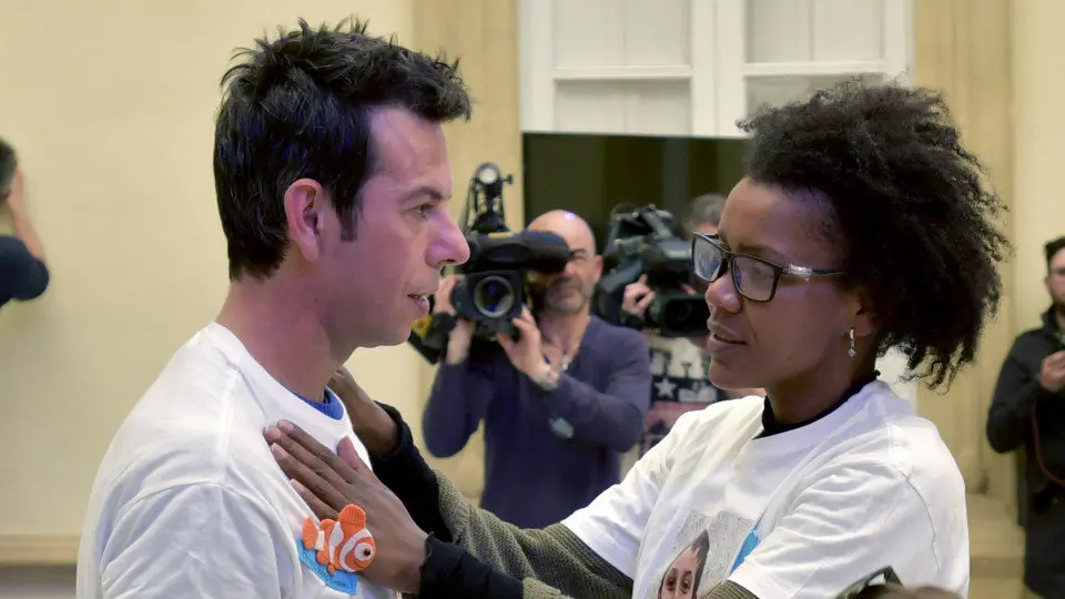 Ángel Cruz y Ana Pilar, el pasado día nueve. CARLOS BARBA