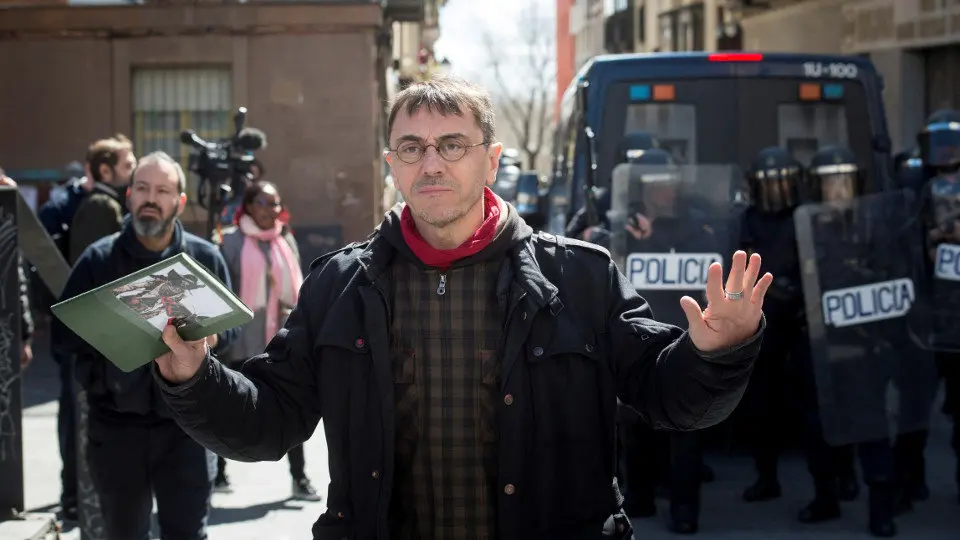 Monedero, durante los disturbios. EFE