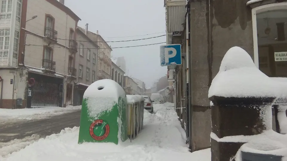 Blanca llegada de la primavera en A Fonsagrada. J.M.L