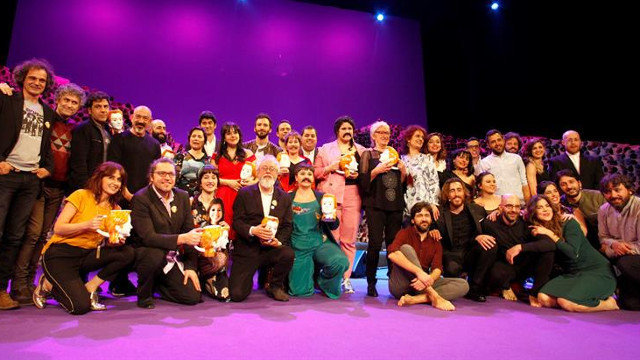 Os premiados nos XXII Premios María Casares. CABALAR (EFE)