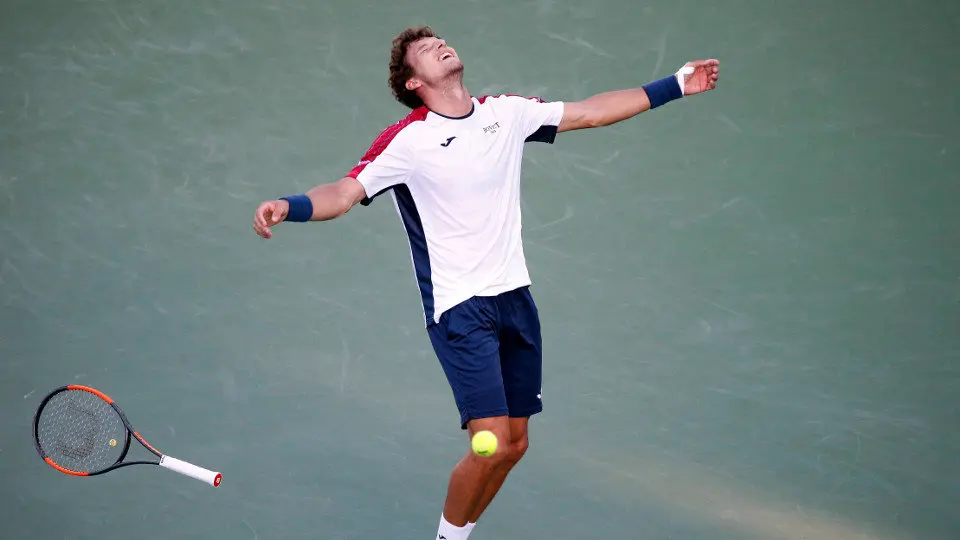 Pablo Carreño, tras vencer al tenista sudafricano Kevin Anderson. RHONA WISE (EFE)