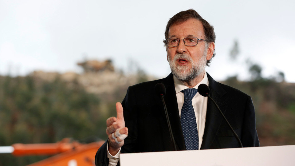 Mariano Rajoy, en Pontevedra. JAVIER CERVERA