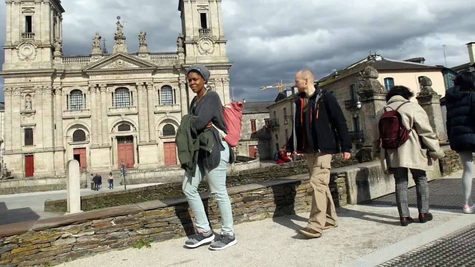 Turistas en Lugo. XESÚS PONTE