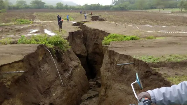 Grieta en Kenia. TWITTER