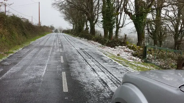 Granizo en el concello de Láncara. EP