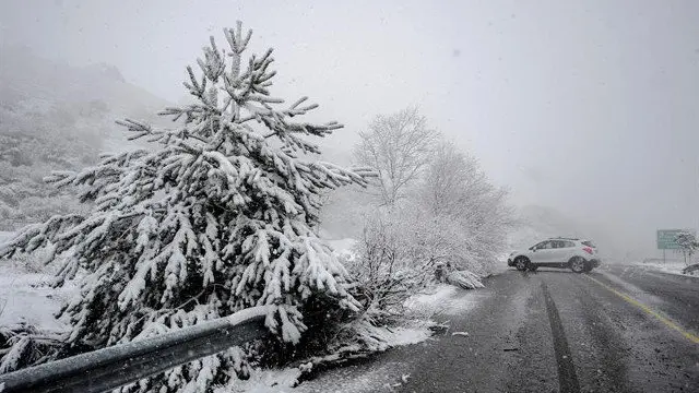 Nevada en A Canda. BRAIS LORENZO (EFE)