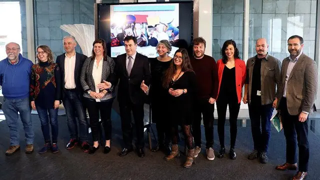 Presentaci&oacute;n do borrador do plan de dinamizaci&oacute;n do galego na mocidade. XO&Aacute;N REY (EFE)