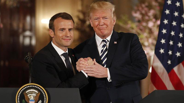Macron y Trump. SHAWN THEW (EFE)