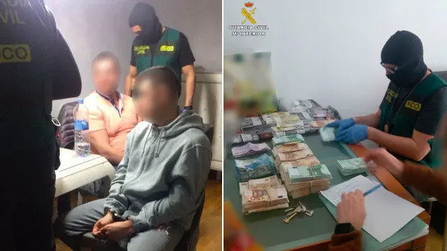 Dos de los detenidos en Barcelona en la tercera fase de la operación Azúcar Amargo. ECO / GALICIA
