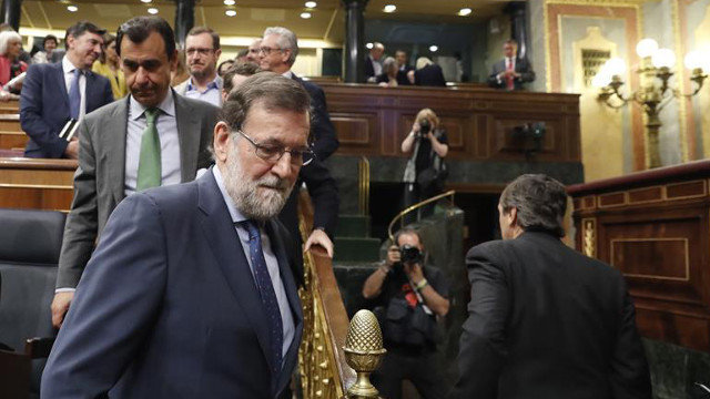 Mariano Rajoy, en el pleno en el que se debaten los Presupuestos. JAVIER LIZÓN