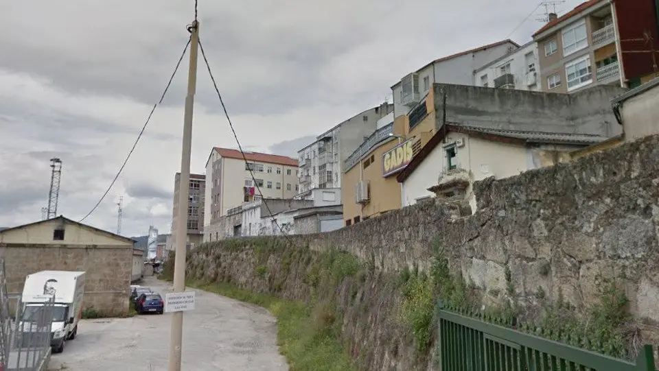 Calle Rei Soto de Ourense, donde se produjeron los hechos. GOOGLE MAPS