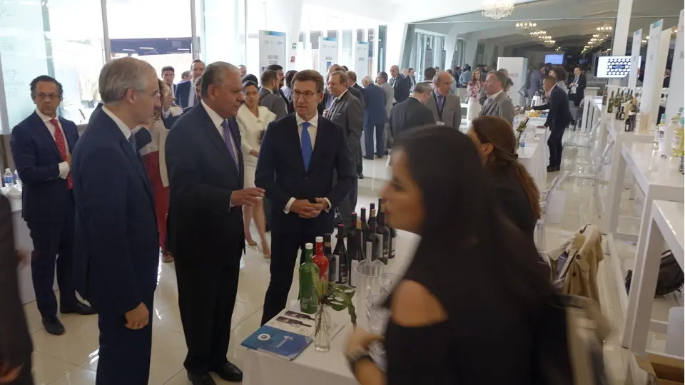 Feijóo, durante o Encontro gastronómico con Galicia, en México. XUNTA DE GALICIA