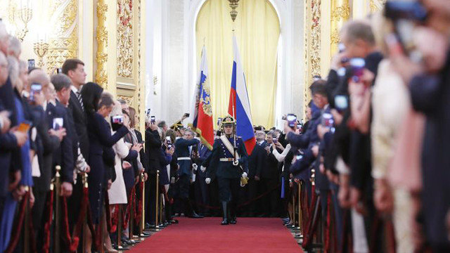 Suntuosa ceremonia en la cuarta toma de posesión de Putin. MICHAEL KLIMENTYEV