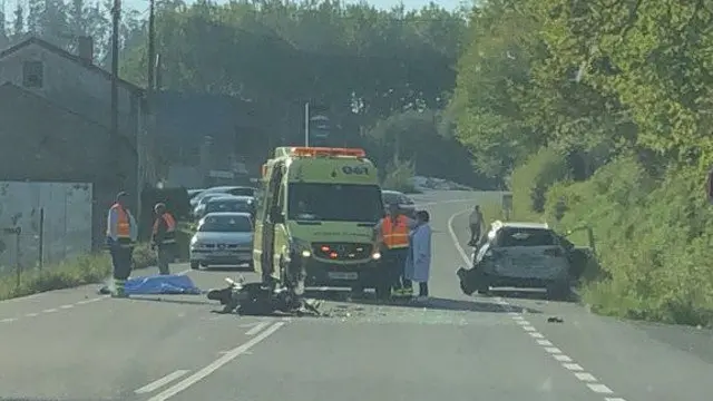Fallece un motorista en un accidente de tráfico en Negreira. EG