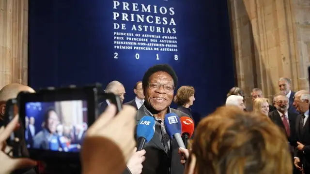 El profesor Mbuyi Kabunda Badi, miembro del jurado del Premio Princesa de Asturias de Cooperación Internacional 2018. EFE