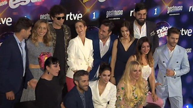 Participantes del Bailando con las estrellas, en la presentación del programa.TVE