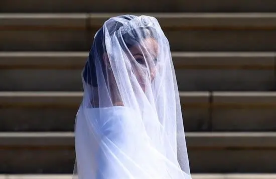 Meghan Markle, a su llegada a la iglesia. NEIL HALL (EFE)