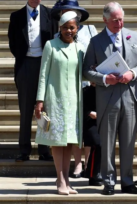 La madre de Meghan Markle y el príncipe Carlos. NEIL HALL