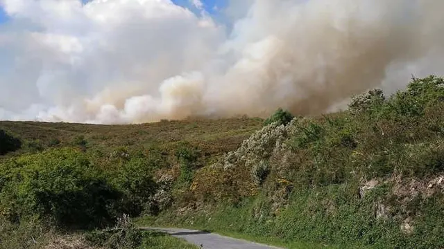 Incendio en Sabucedo. ASOC. CODESEDA VIVA