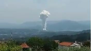 Explosión en una pirotécnica de Tui. EP