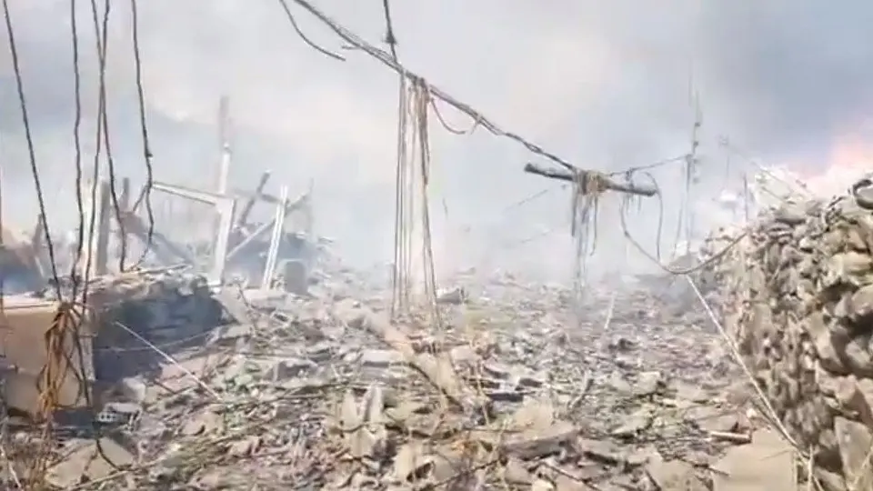 El lugar de la explosión. SANTIAGO ALVAREZ PRIETO