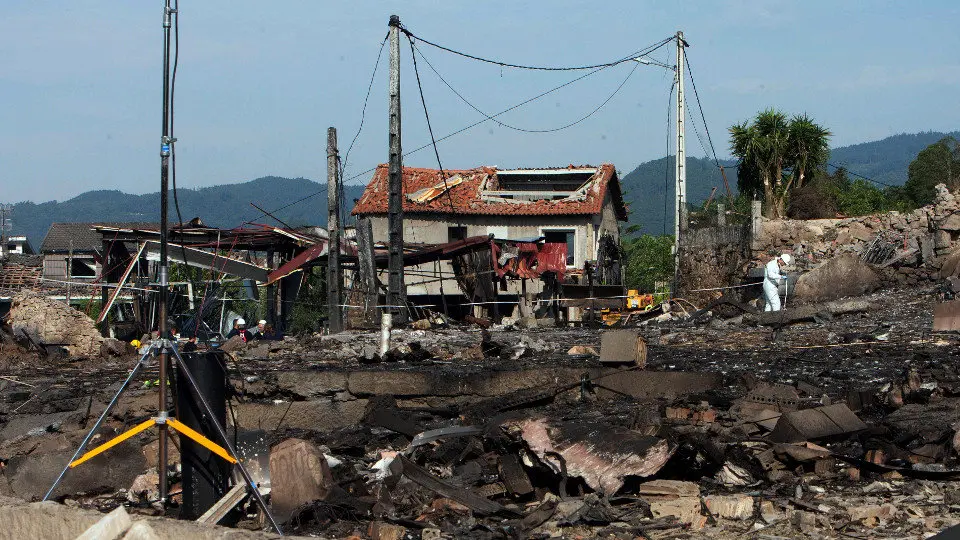 La destrucción tras la explosión. SALVADOR SAS