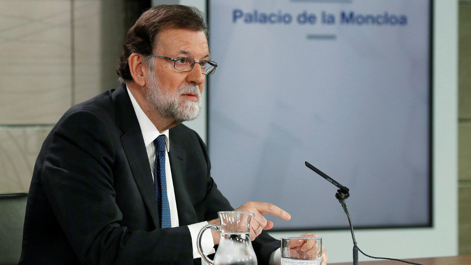 Rajoy comparece tras presentar el PSOE una moción de censura. CHEMA MOYA