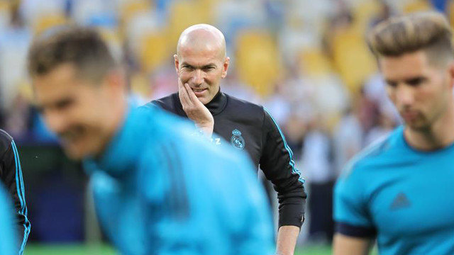 Zidane, en el entramiento del Real Madrid. ARMANDO BABANI