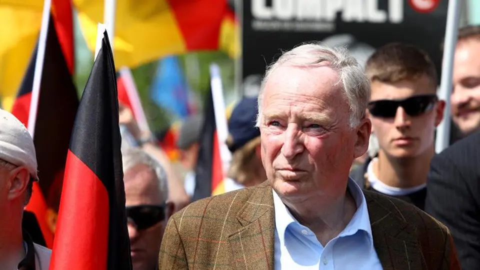 Alexander Gauland durante una marcha del partido Alternativa para Alemania (AfD) en Berlin. EFE/OMER MESSINGER