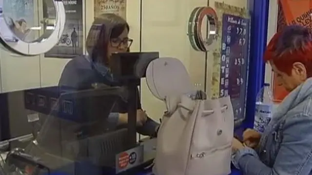 Administración de Loterías en la que se selló el boleto premiado. TVG