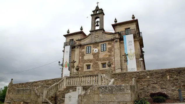 El santuario de O Corpi&ntilde;o, en Lal&iacute;n. PATRICIA FIGUEIRAS