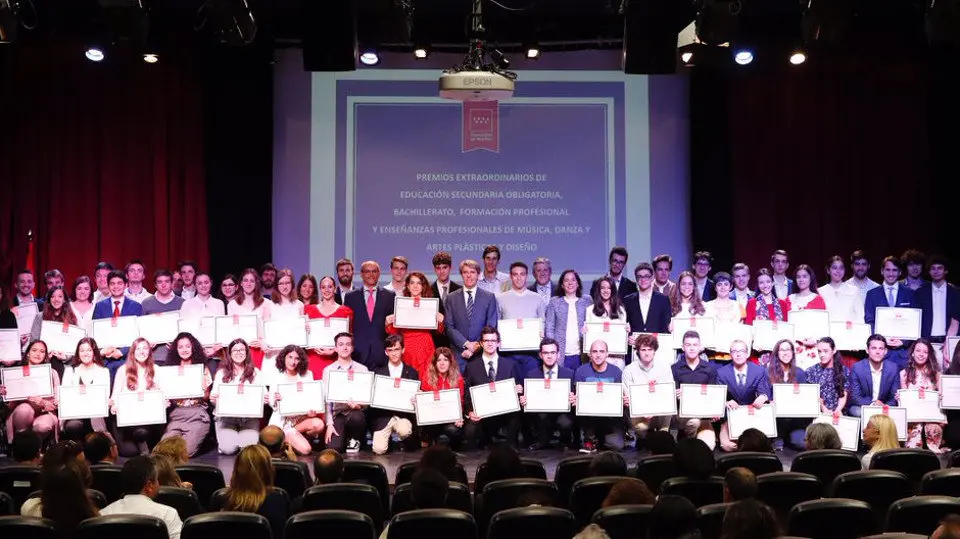 Entrega de las becas a la excelencia en la Comunidad de Madrid. EP