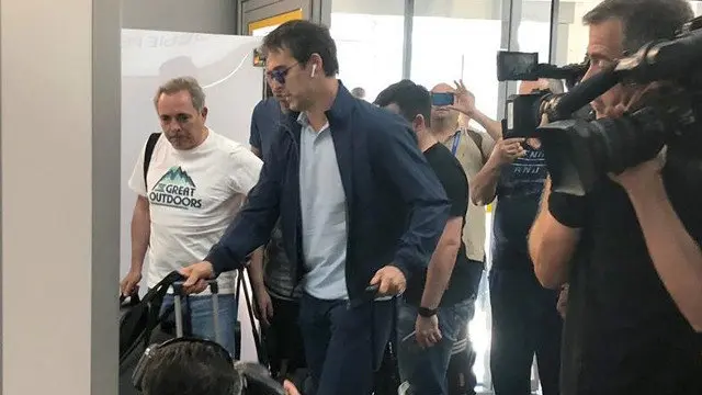 Julen Lopetegui, fotografiado en el aeropuerto de Krasnodar donde ha tomado un vuelo de regreso a Madrid. EFE