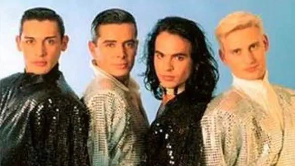 Santos Blanco (derecha), en una foto promocional del grupo. LOCOMÍA