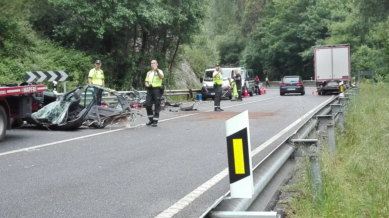 Zona del accidente. P.V.