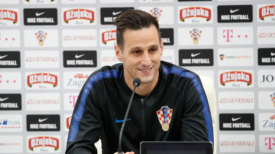 Nikola Kalinic, en una rueda de prensa durante la concentración de Croacia. ANATOLY MALTSEV (EFE)
