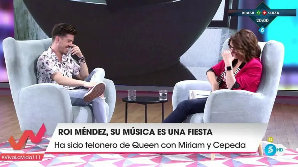 Roi Méndez en 'Viva la vida'. TELECINCO