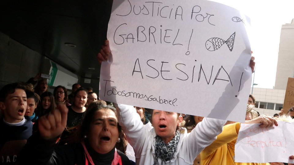 Manifestación para pedir 'Justicia por Gabriel'. AEP