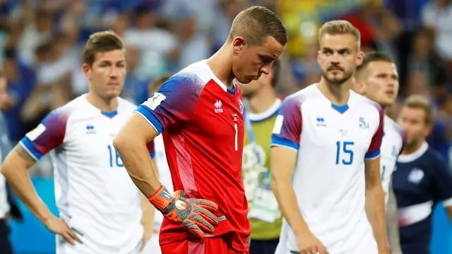 Un momento del Islandia - Croacia. SHAWN THEW