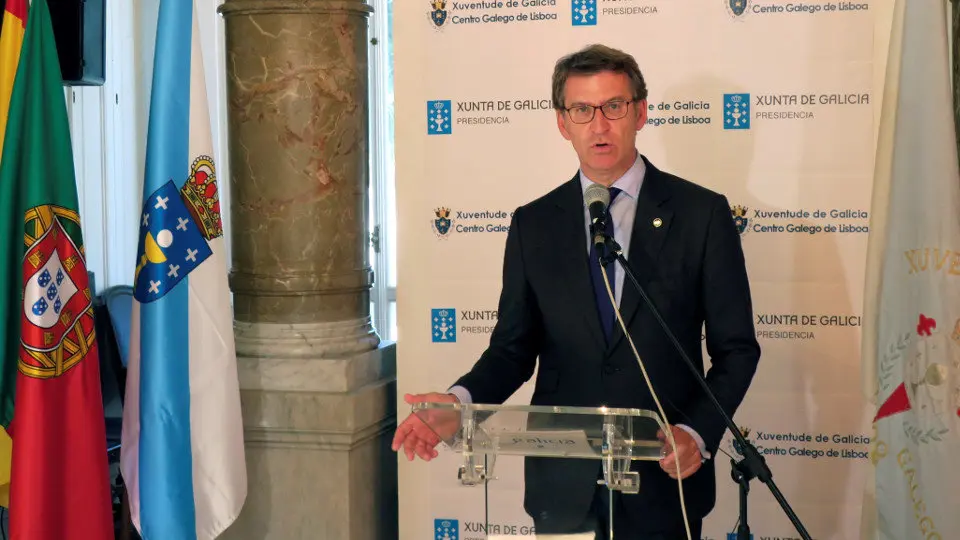 El presidente de la Xunta, Alberto Núñez Feijóo, en su visita a Lisboa.JORDI GONZÁLEZ (EFE)